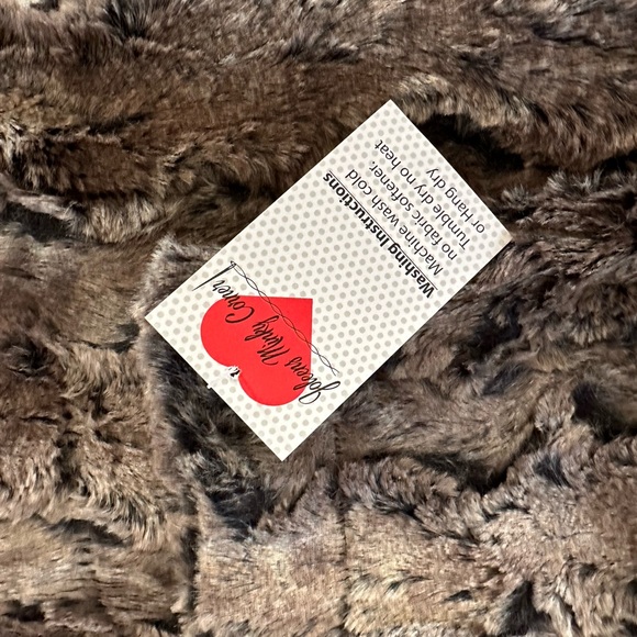 Walnut Wild Rabbit Minky Blanket New With Tags - Picture 3 of 6